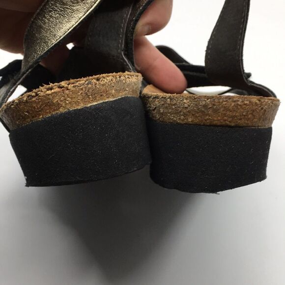 Naot Kayla Sandal Gold Leather Three Strap Adjustable Comfort Shoes US 8 - Picture 6 of 14